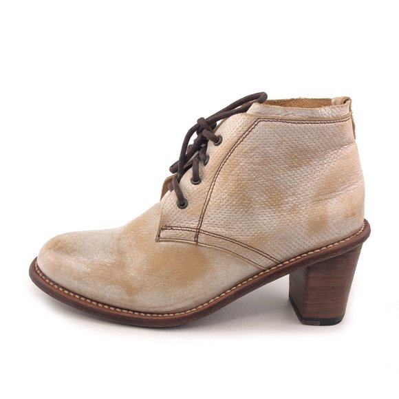 Bed Stu Leather Lace Up Ankle Boots 8.5 - Picture 1 of 13